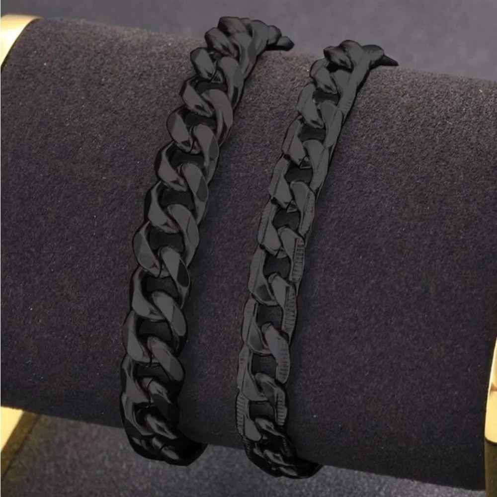 2pcs Men Minimalist Chain Bracelet